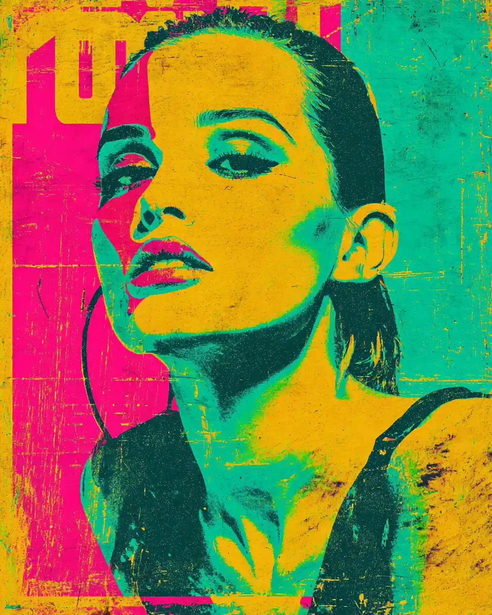Vintage-Gritty-Typografie mit „Not For Role Models“-Botschaft