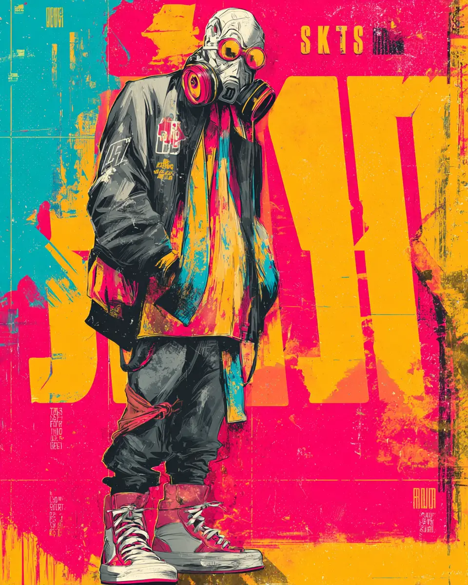 Gritty Not For Role Models Streetwear Graphic Design Poster