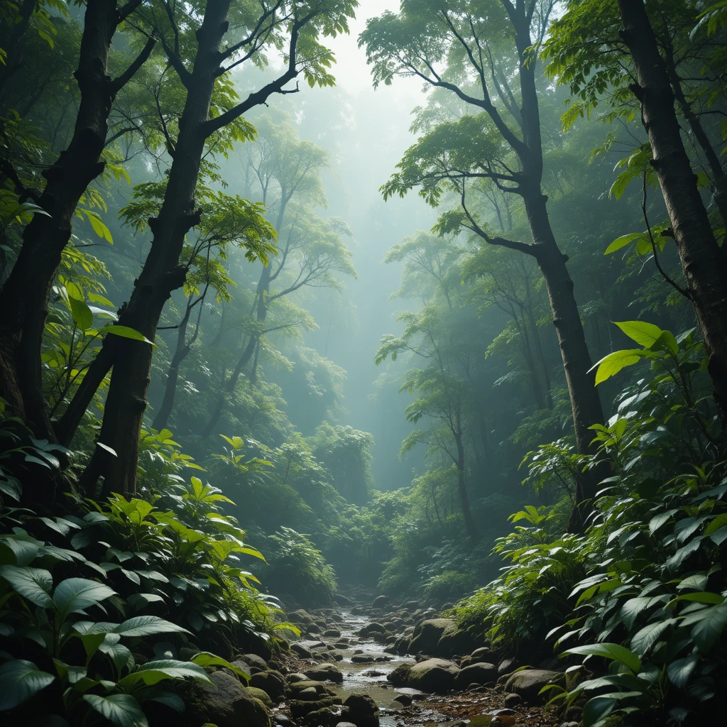 Mono caminando como un humano por una jungla india