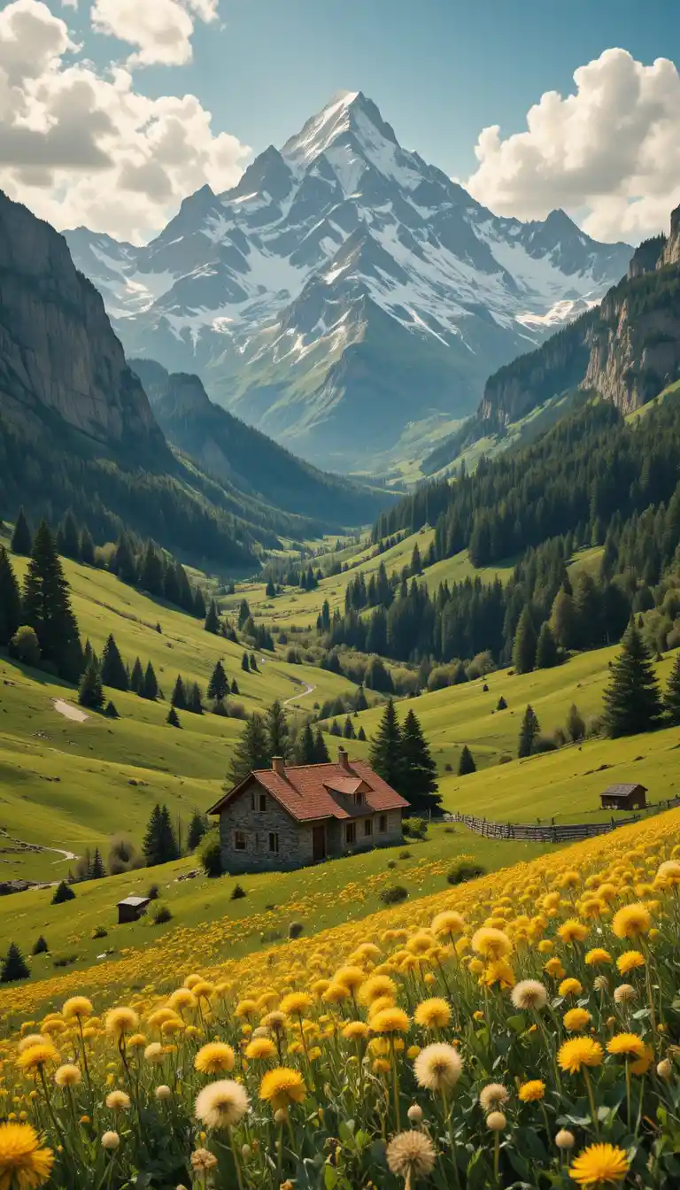 Gelbe Löwenzahnblüten im grünen Frühlingsgras