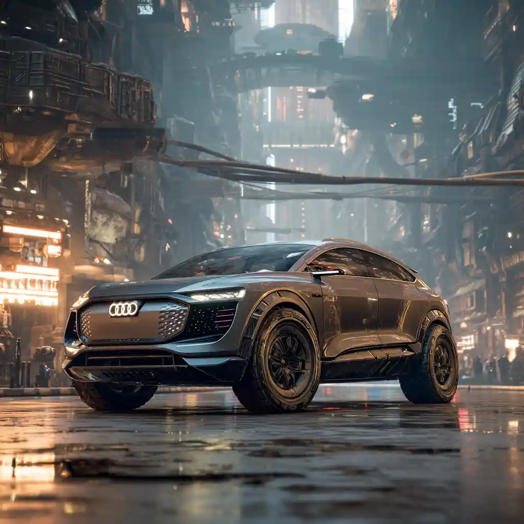 反烏托邦科幻都會中的未來感 Audi SUV