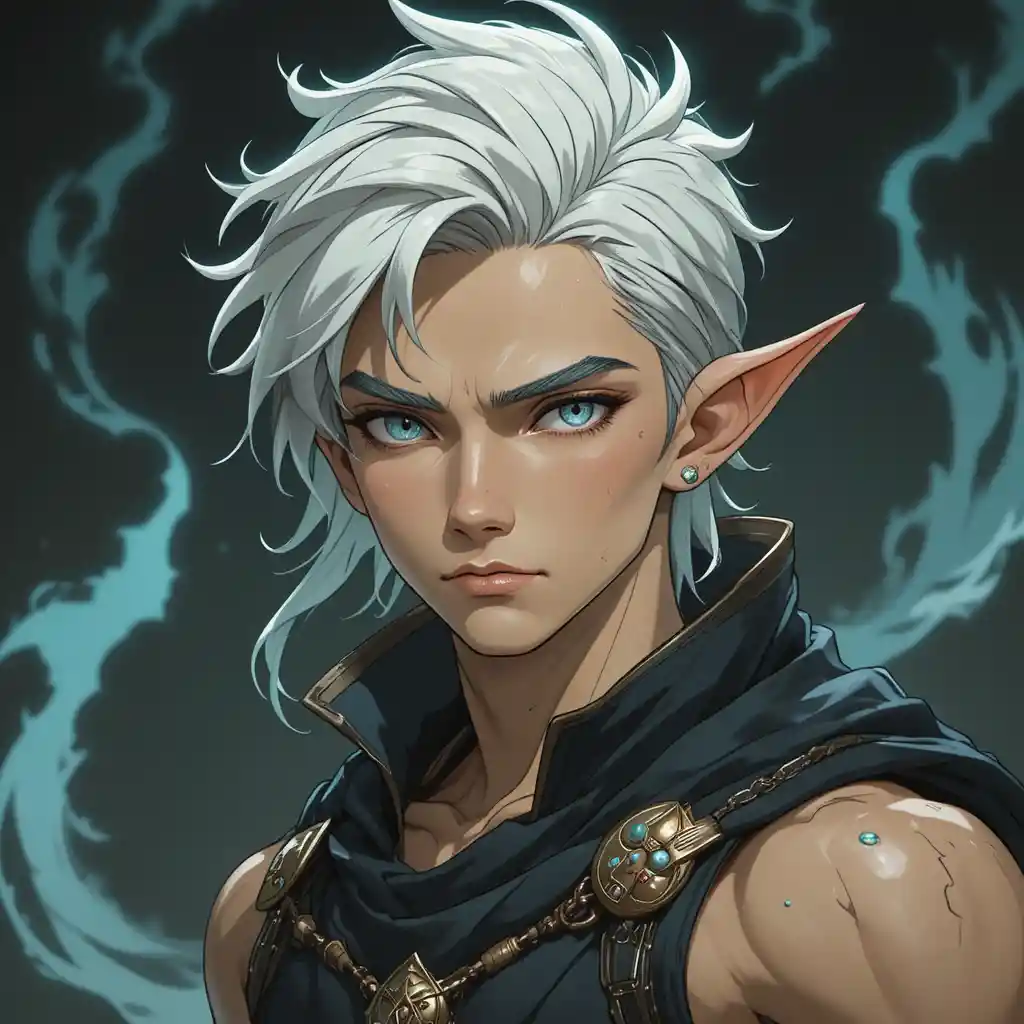 Young god of old age in a Wakfu inspired realm