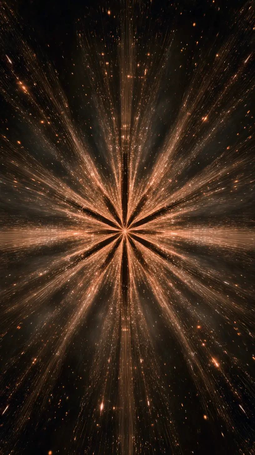 結構化閃耀星芒爆發的宇宙空間
