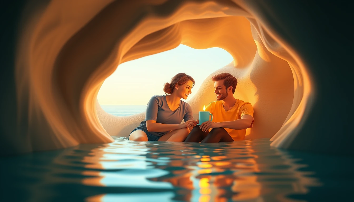 Dos amigos relajándose juntos en un invernadero luminoso