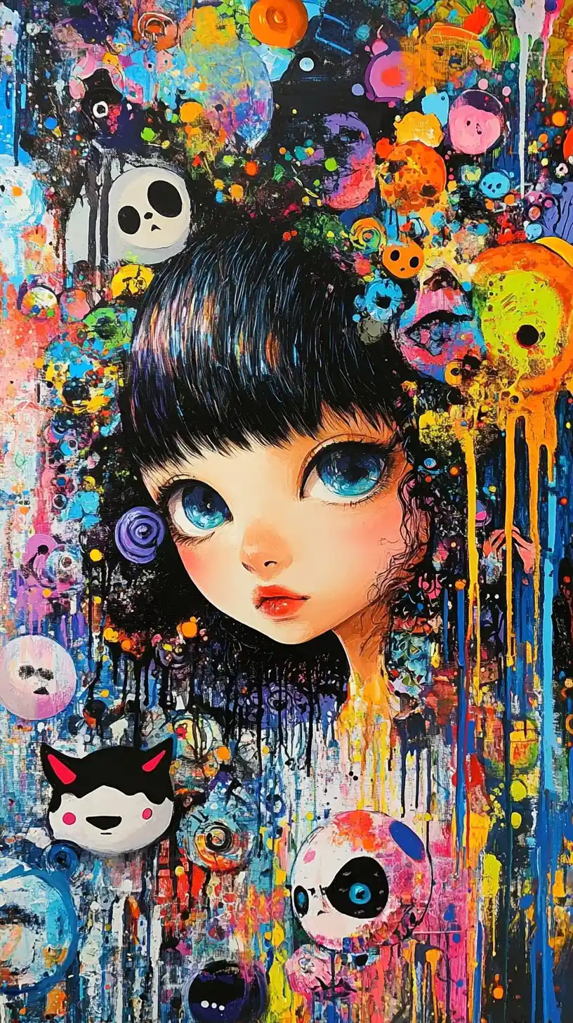 Pintura pop art de los estudios de Moscú y Shanghái