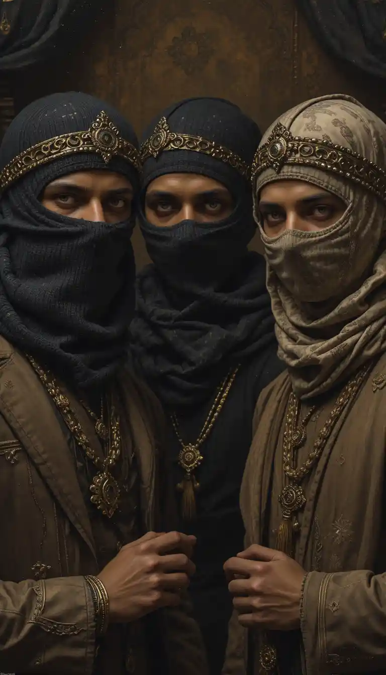 Gangster mori in nobile ritratto a olio ispirato al Rinascimento