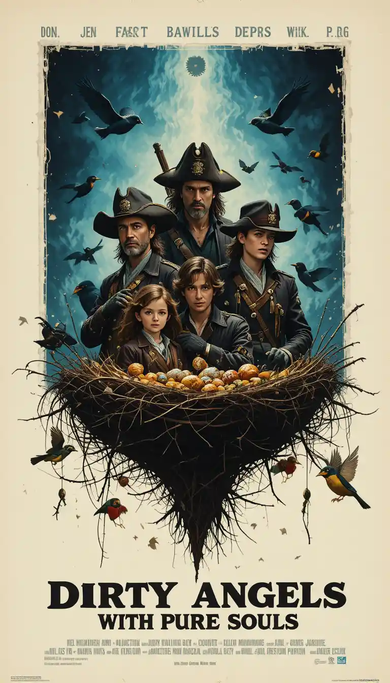 Póster dinámico de película de espías y acción con intensa química entre personajes