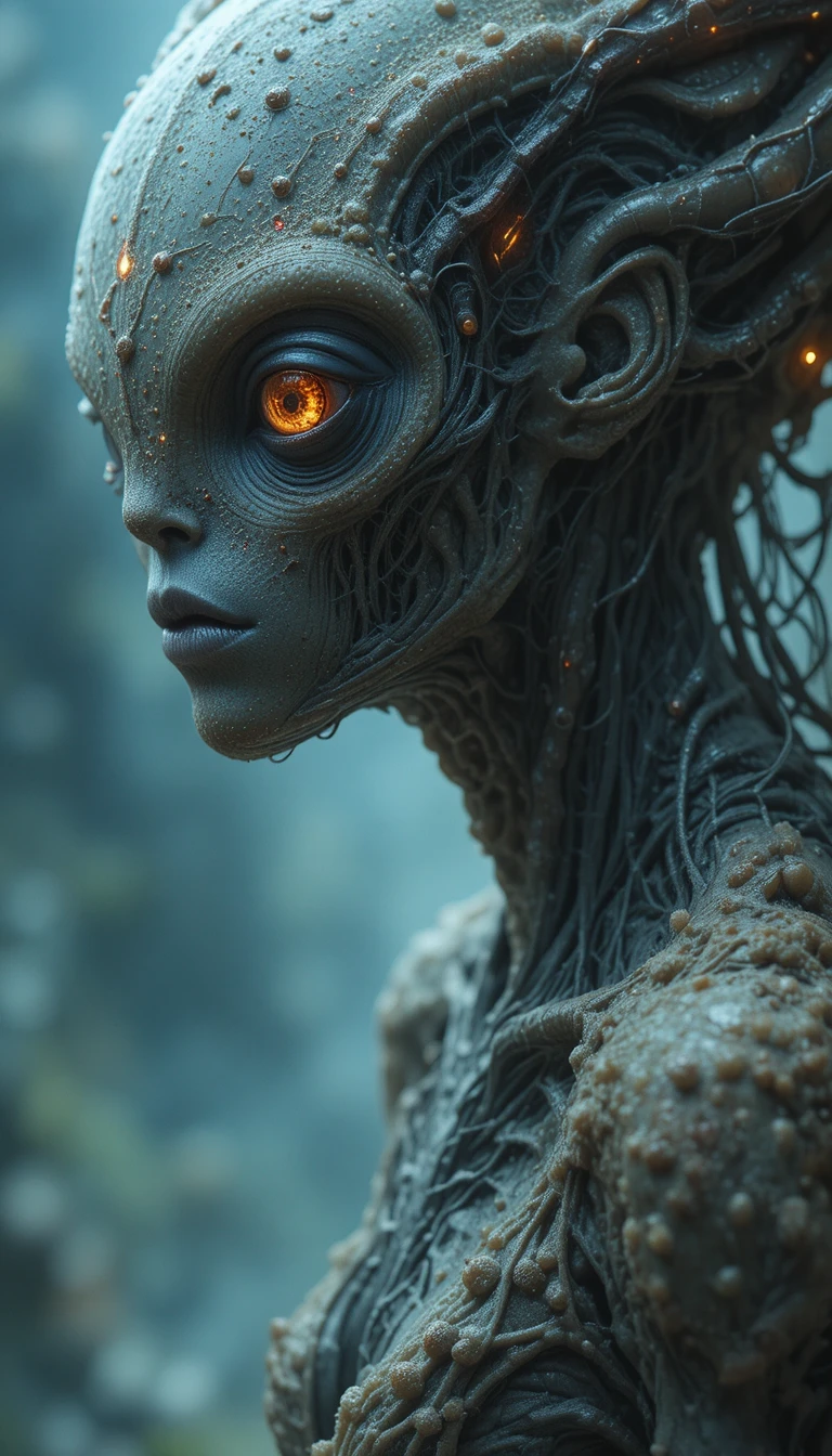 Surreal Alien Creature In A Dreamlike Cinematic Scene
