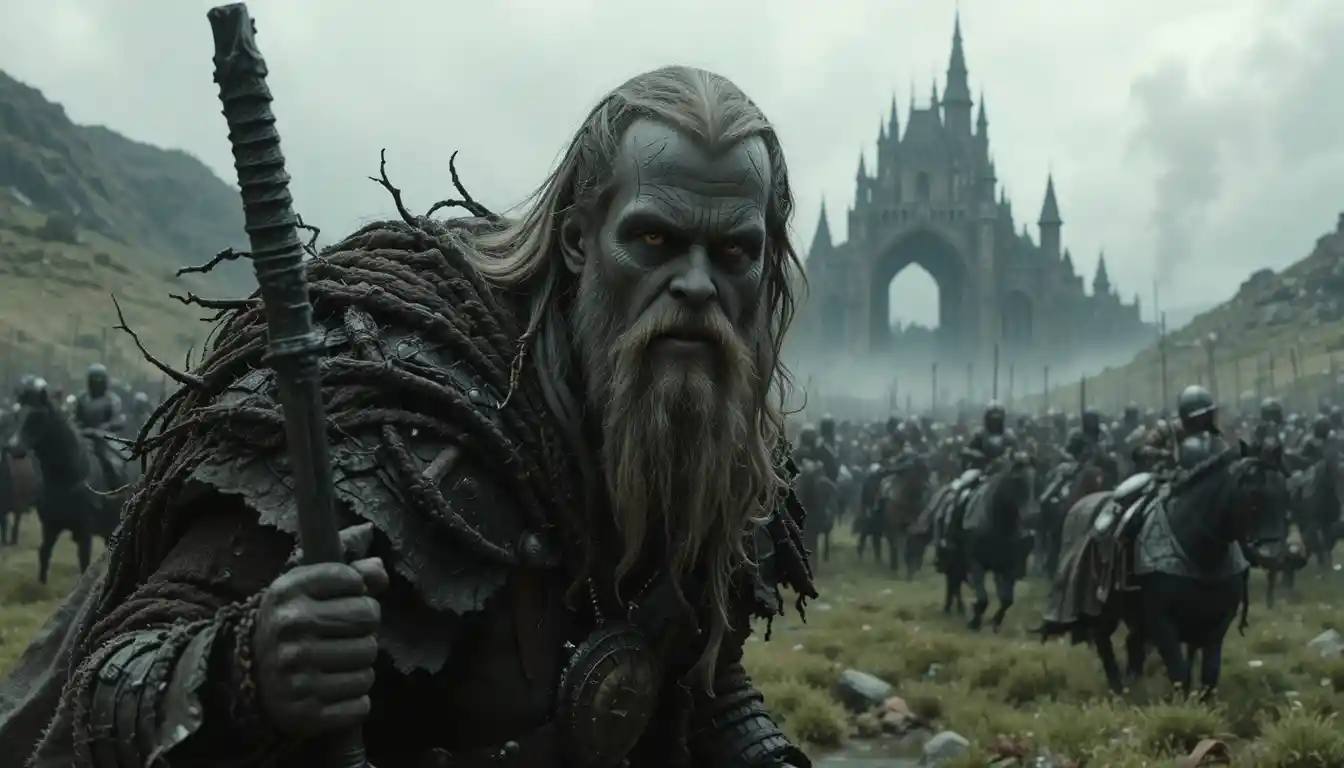 Besieged fantasy fortress under attack in Minas Tirith