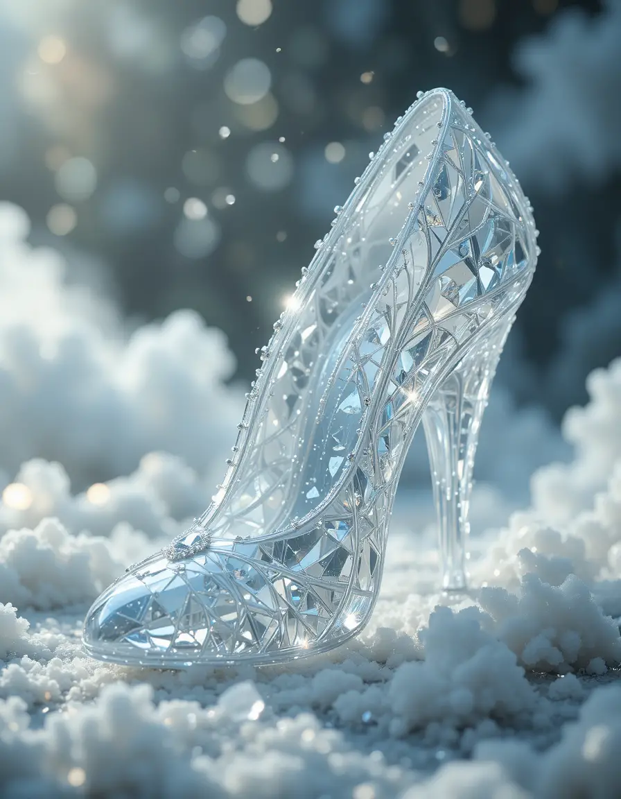 Single crystal shoe in extreme close up view