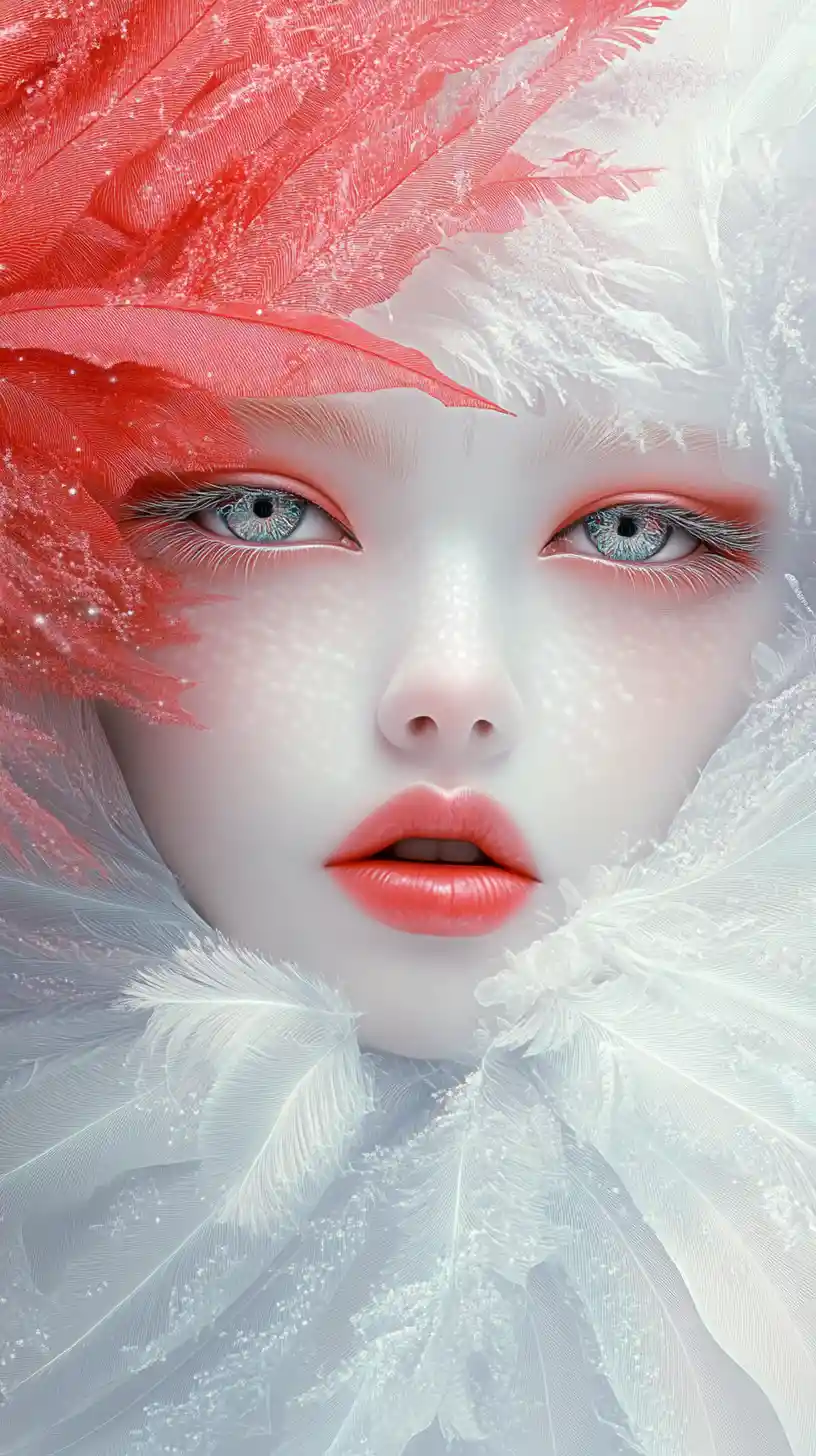Mystical fantasy woman with an enchanting romantic aura