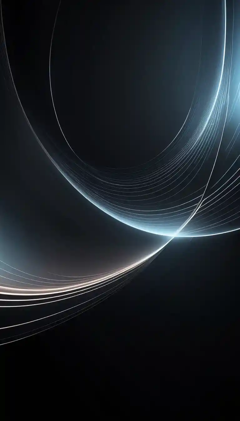 Minimalist Scientific Texture With Curving Force Field Lines