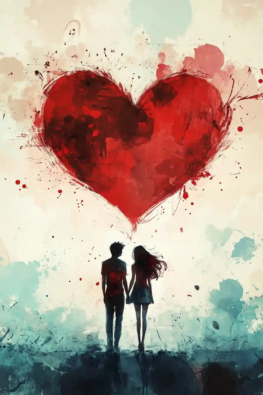 Lonely heart broken by countless troubles and fading love
