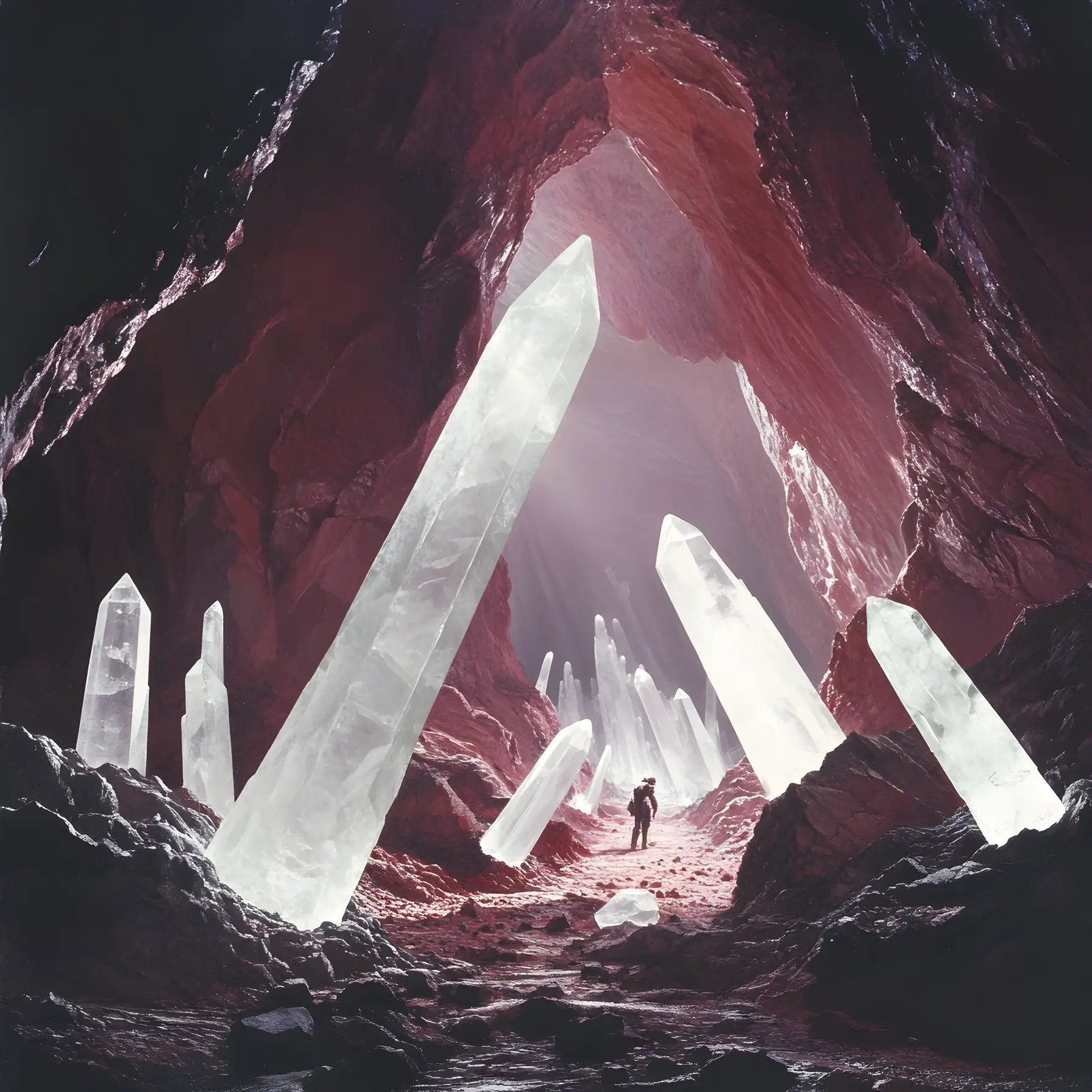 Ancient Red Crystal Caves Home To Alien Species