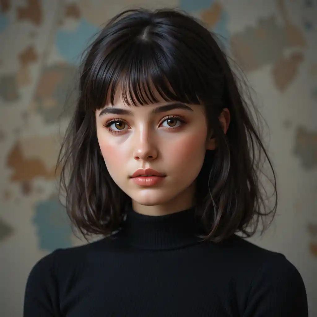 Crying teenage brunette girl with brown eyes and freckles