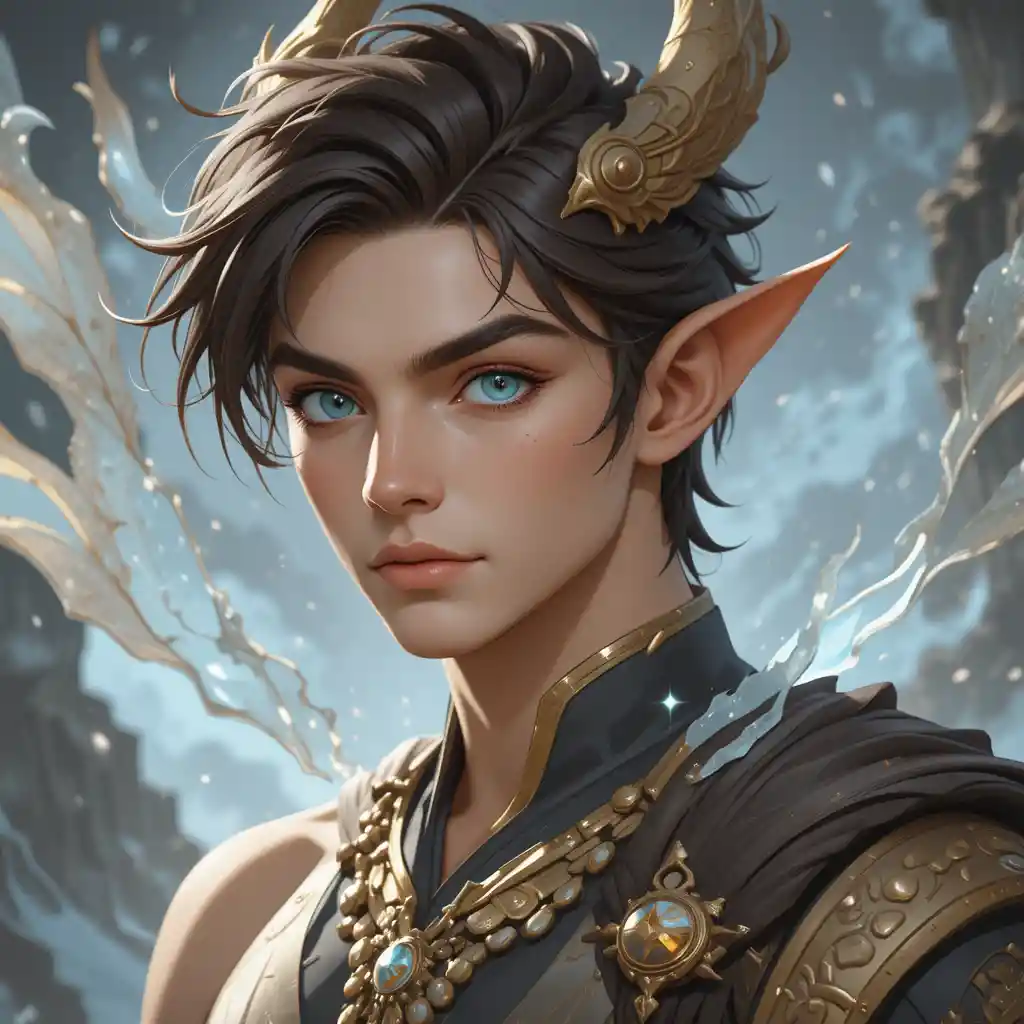 Young male Eliotrope character in the Wakfu fantasy universe