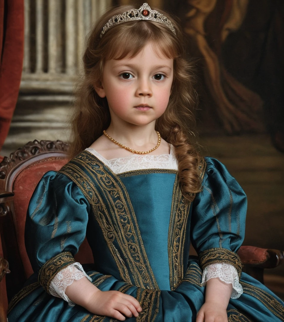 Renaissance portrait of a young Scottish girl princess