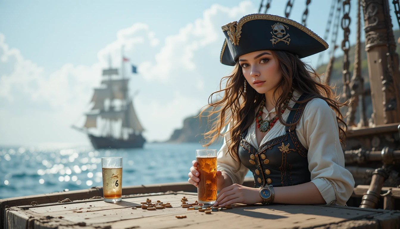 Mysterious lighthouse guardian who is secretly a pirate