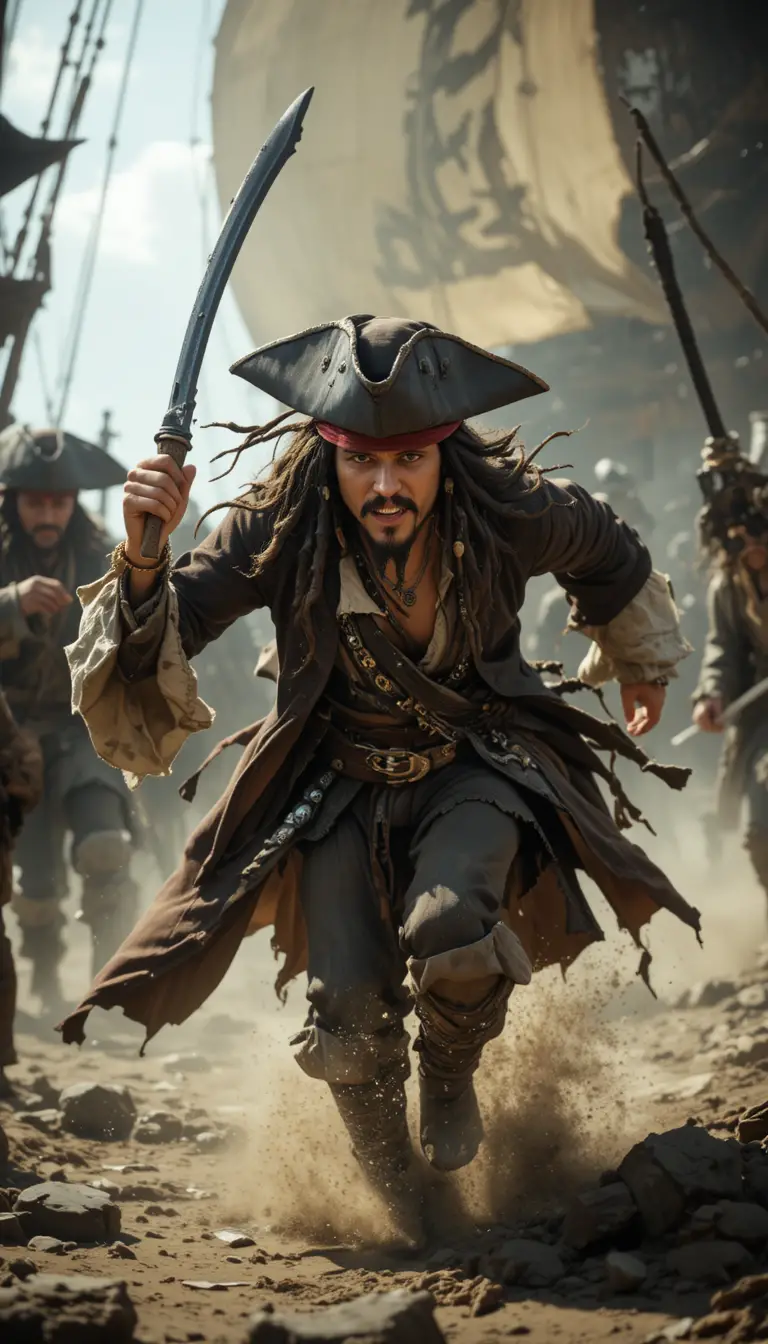 Pirate racing to seize Davy Jones heart at sea