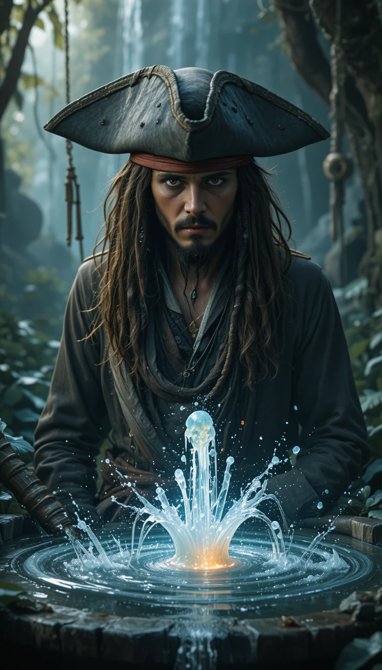 Two rival pirates sail together on the open sea