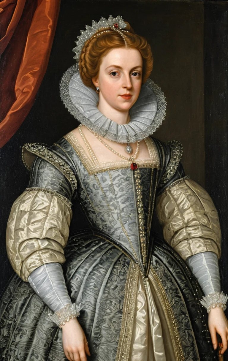 Jacobean lady in English Baroque portrait painting