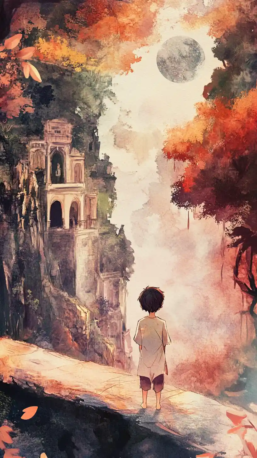 Young boy and friends explore a magical adventure realm