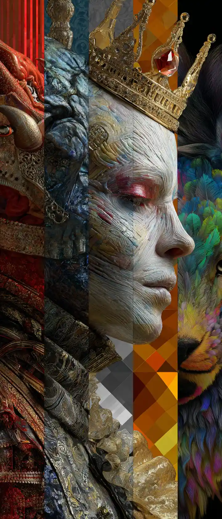 Abstract creative concept of ultimate artistic freedom