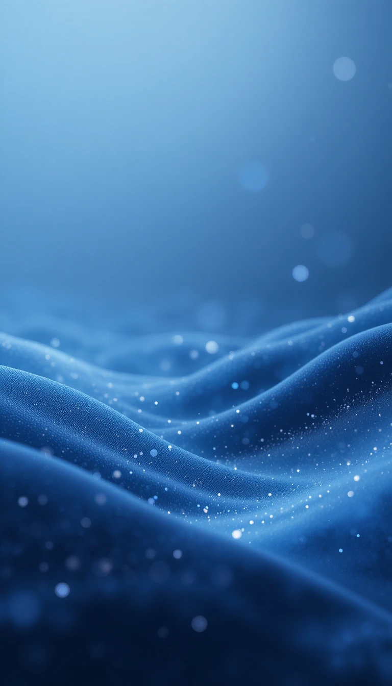 Degradê azul minimalista com suaves ondas de luz abstratas