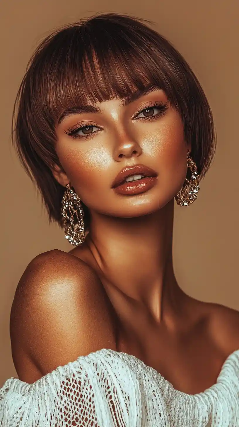 Glamouröse Modefrau im luxuriösen Beauty-Studio-Porträt