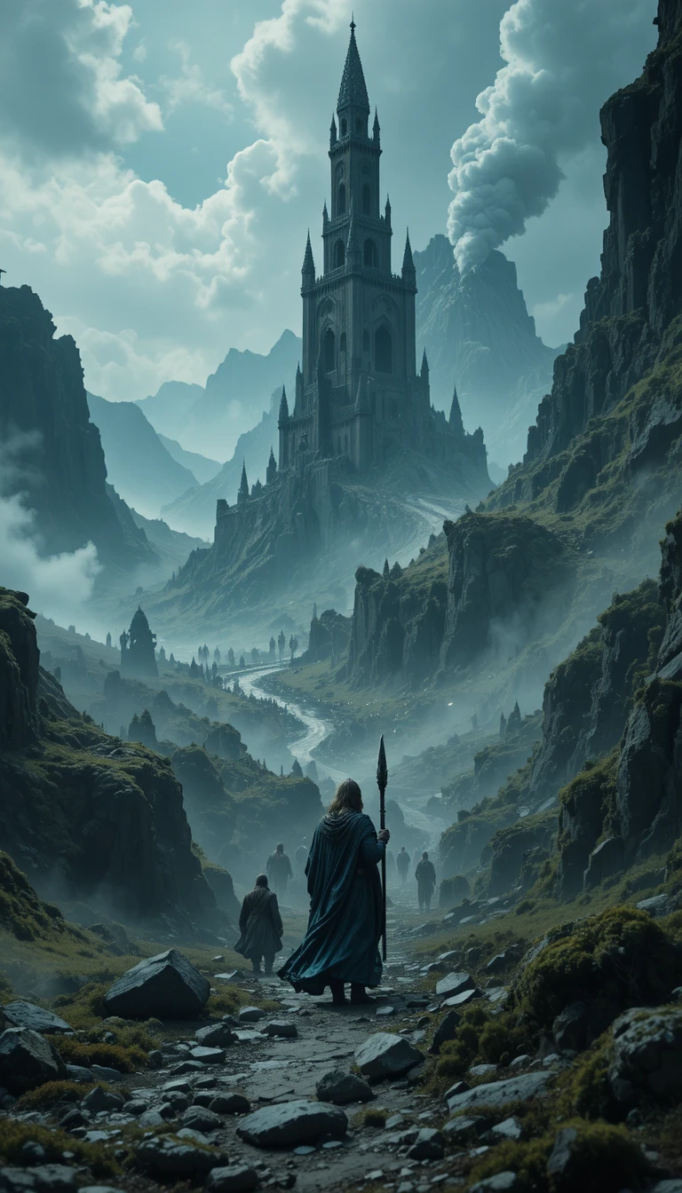 Ciudad fortaleza de Gondor sitiada por las fuerzas de Sauron