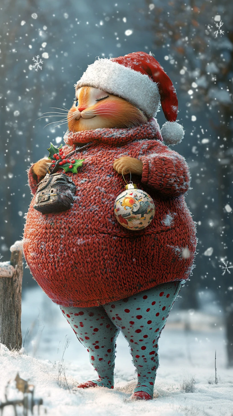 Joyful pregnant woman in sporty outfit in the snow