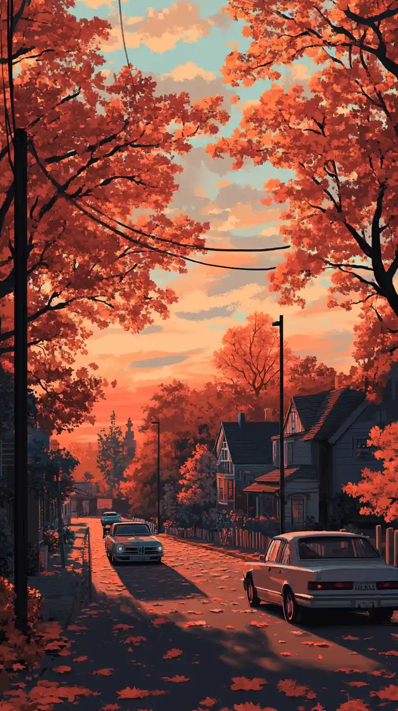 Peaceful countryside village where time gently moves in reverse