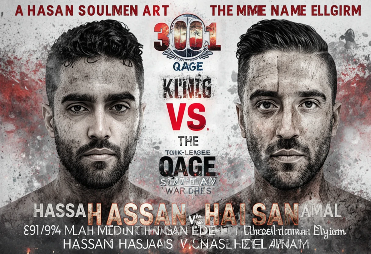 Two boxers facing off in a competitive boxing ring scene