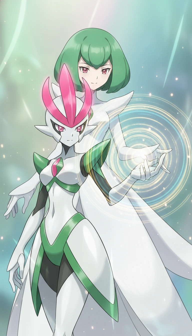 Dupla de anime graciosa com uma conexão psíquica mágica