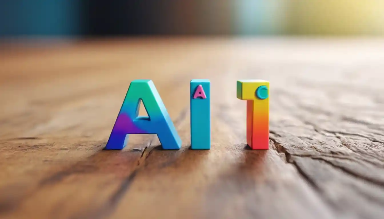 Logo IA colorato per moderne copertine digitali