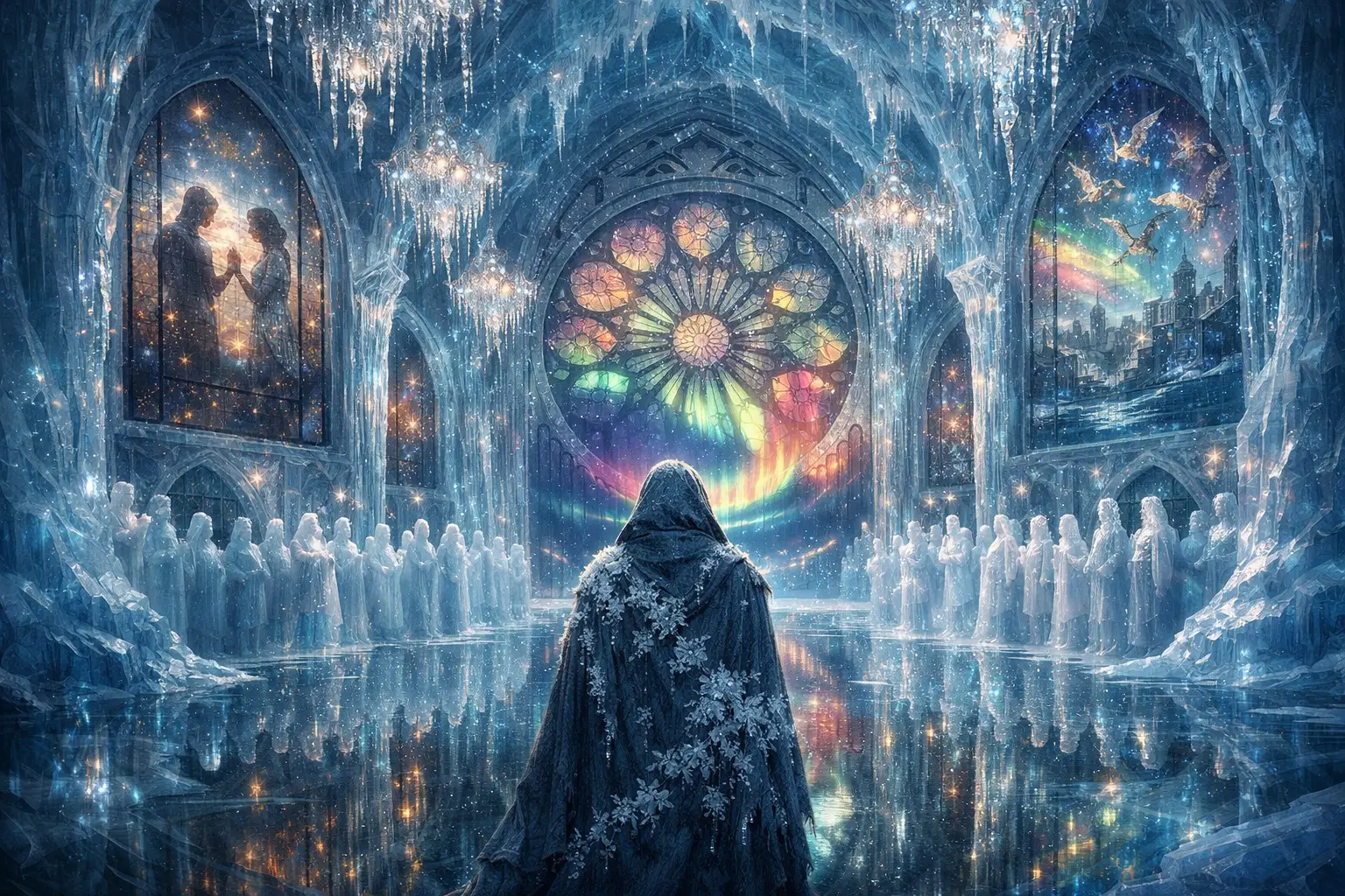 Standing At The Threshold Of A Vast Ice Cathedral