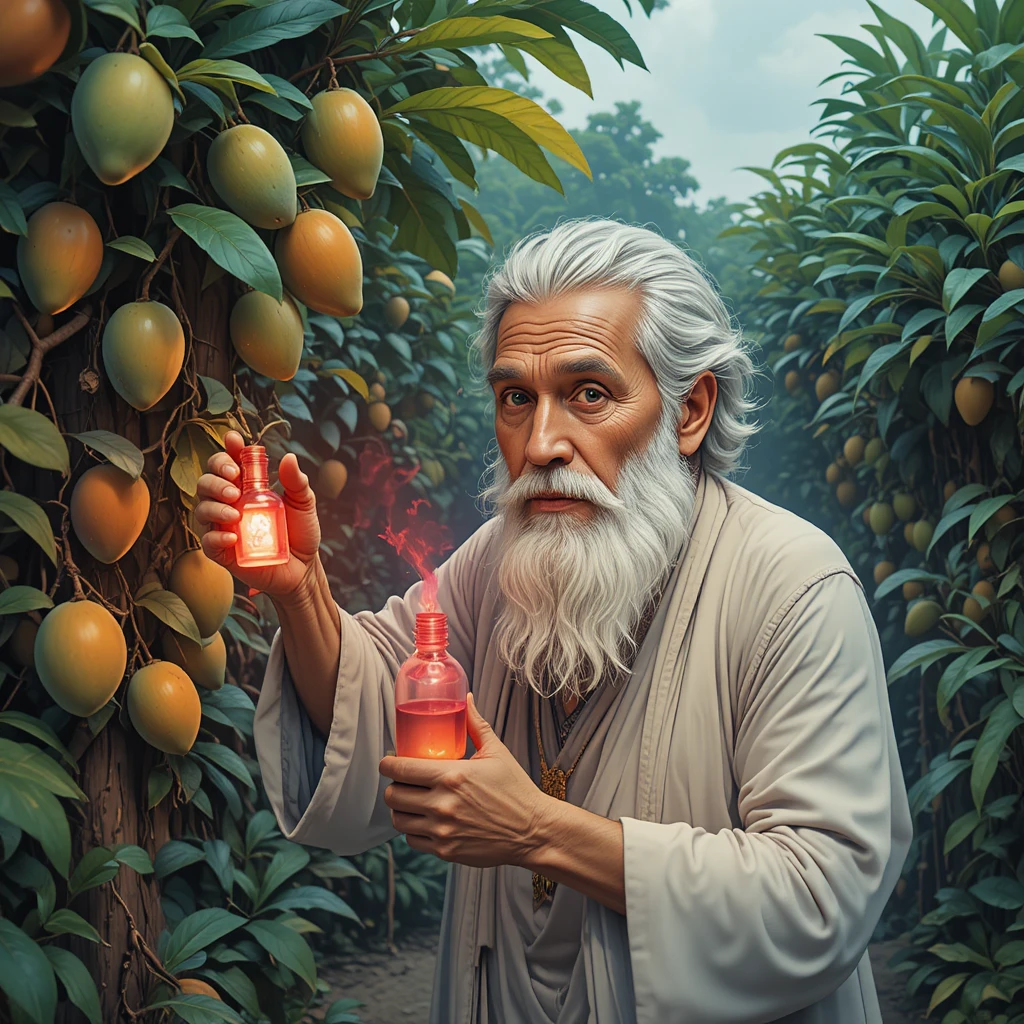 Grandfather Reacts To Ever Growing Mango Tree In Garden