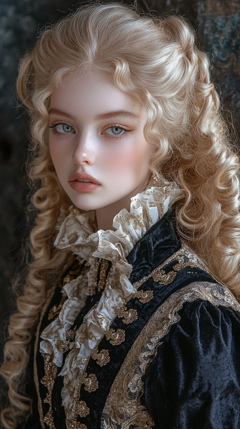 Undercover princess in bold ghetto baroque rococo couture