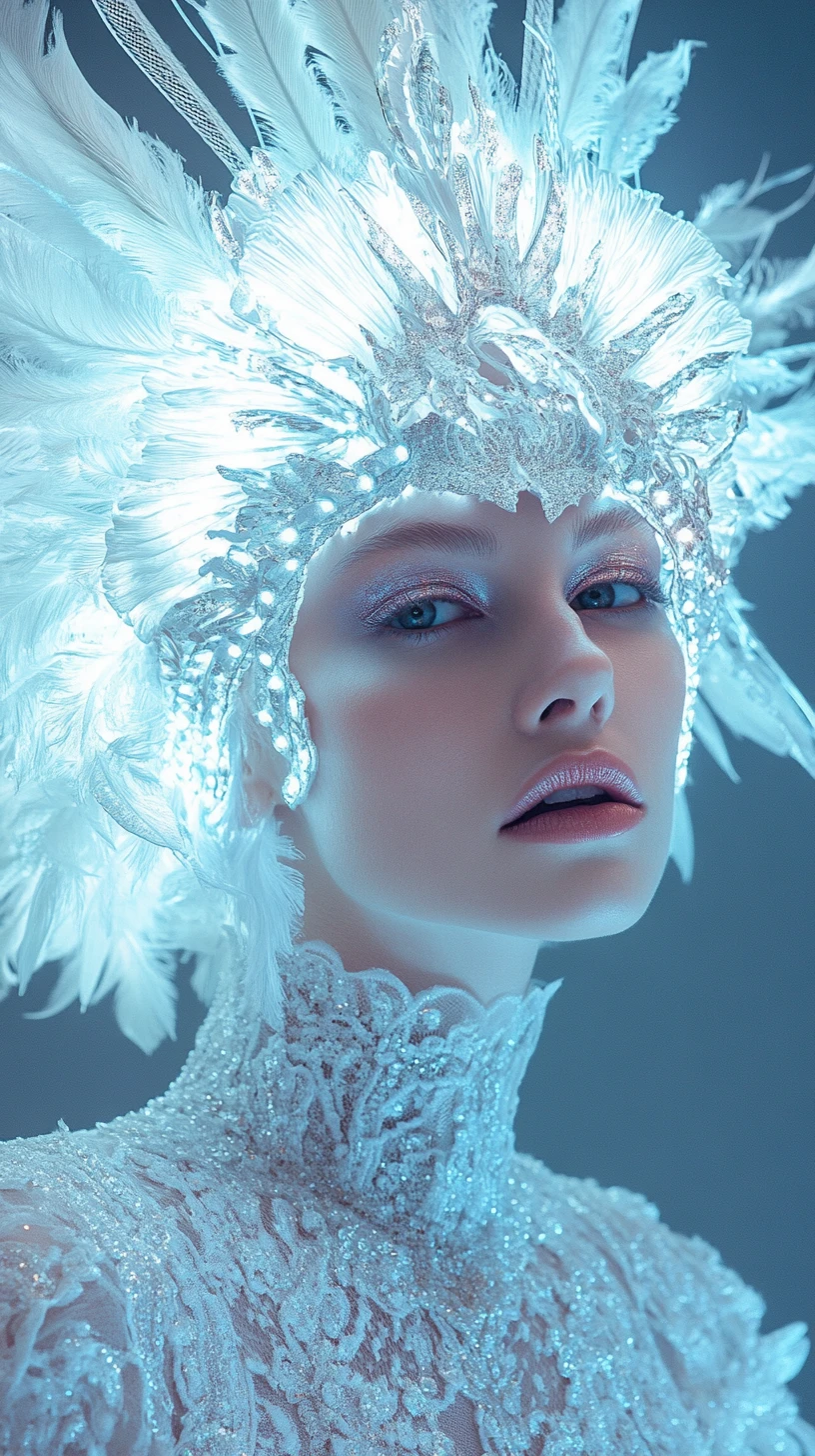 Supermodel In Fantastical Couture Inspired By Never Ending Story