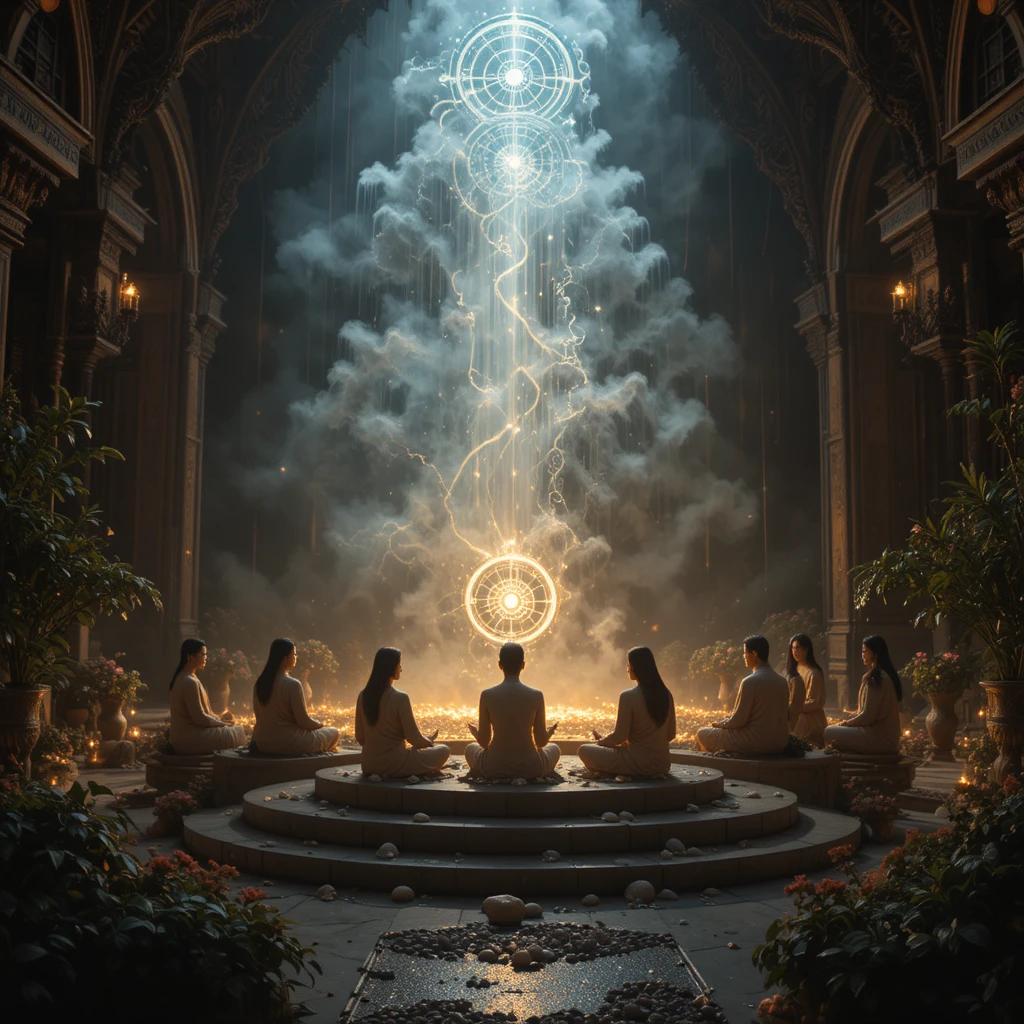 Spiritual guidance poster with aguas de luz message