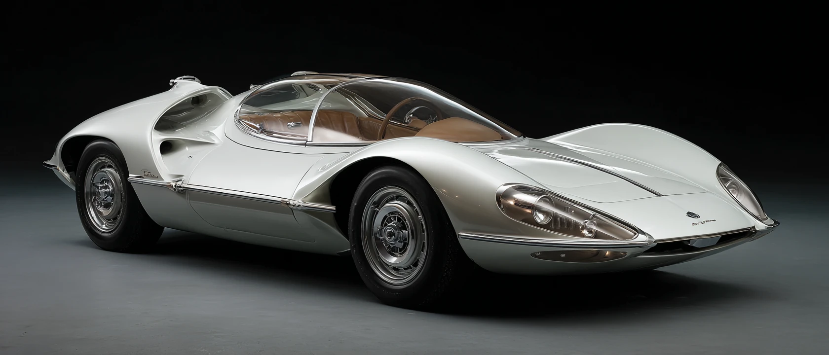 Elegantes klassisches italienisches Coupé mit schlankem aerodynamischem Profil