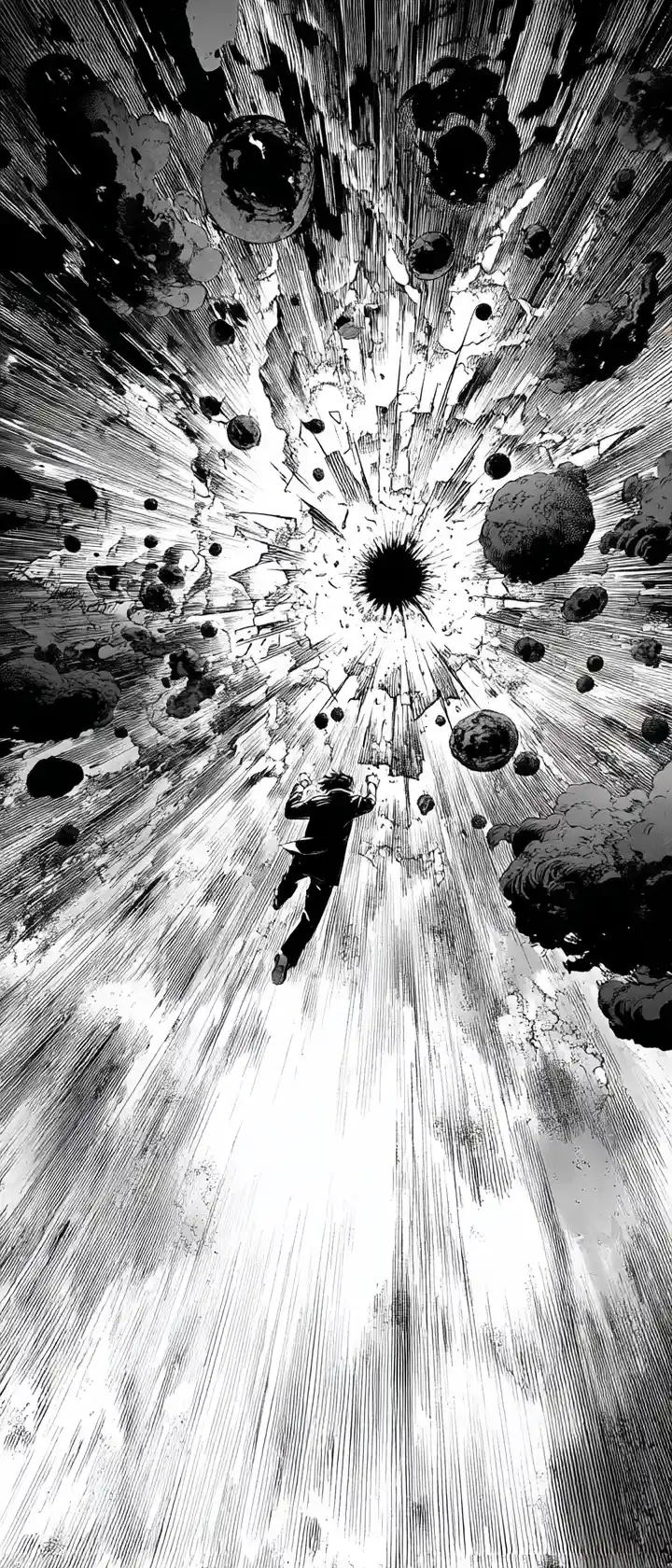 Dream warrior smashing a hall of nightmares into cosmic shards