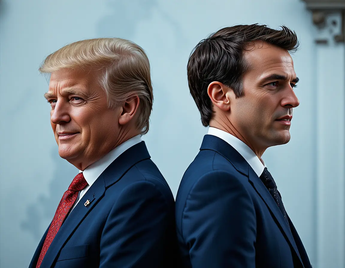 Two politicians in formal portrait with soft frontal light