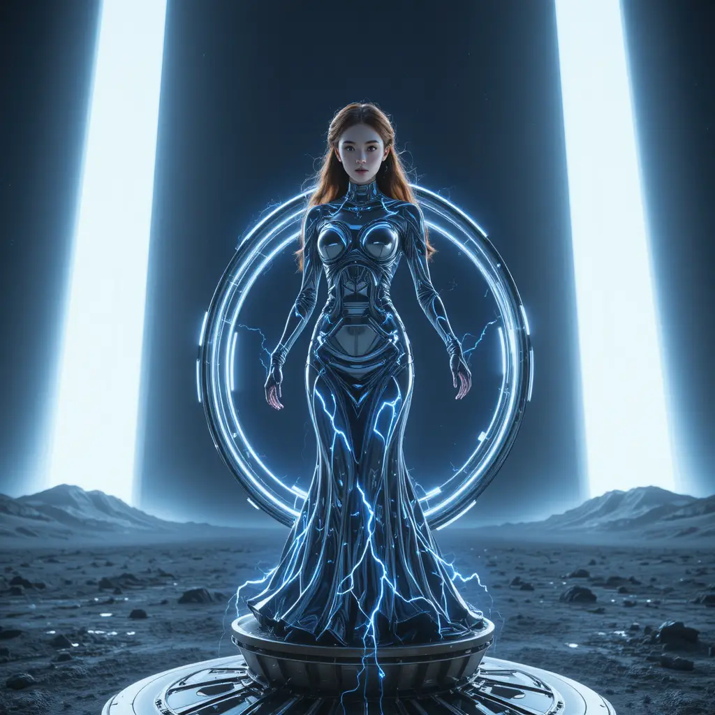 Korean void navigator conducting energy atop a neutron star