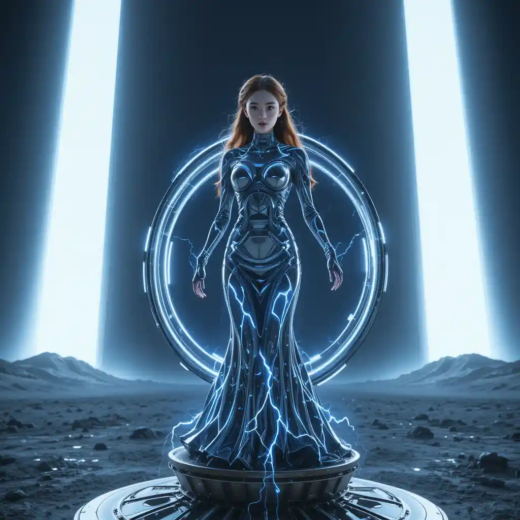 Korean void navigator conducting energy atop a neutron star
