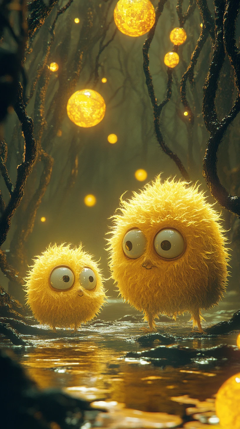 glowing orbs