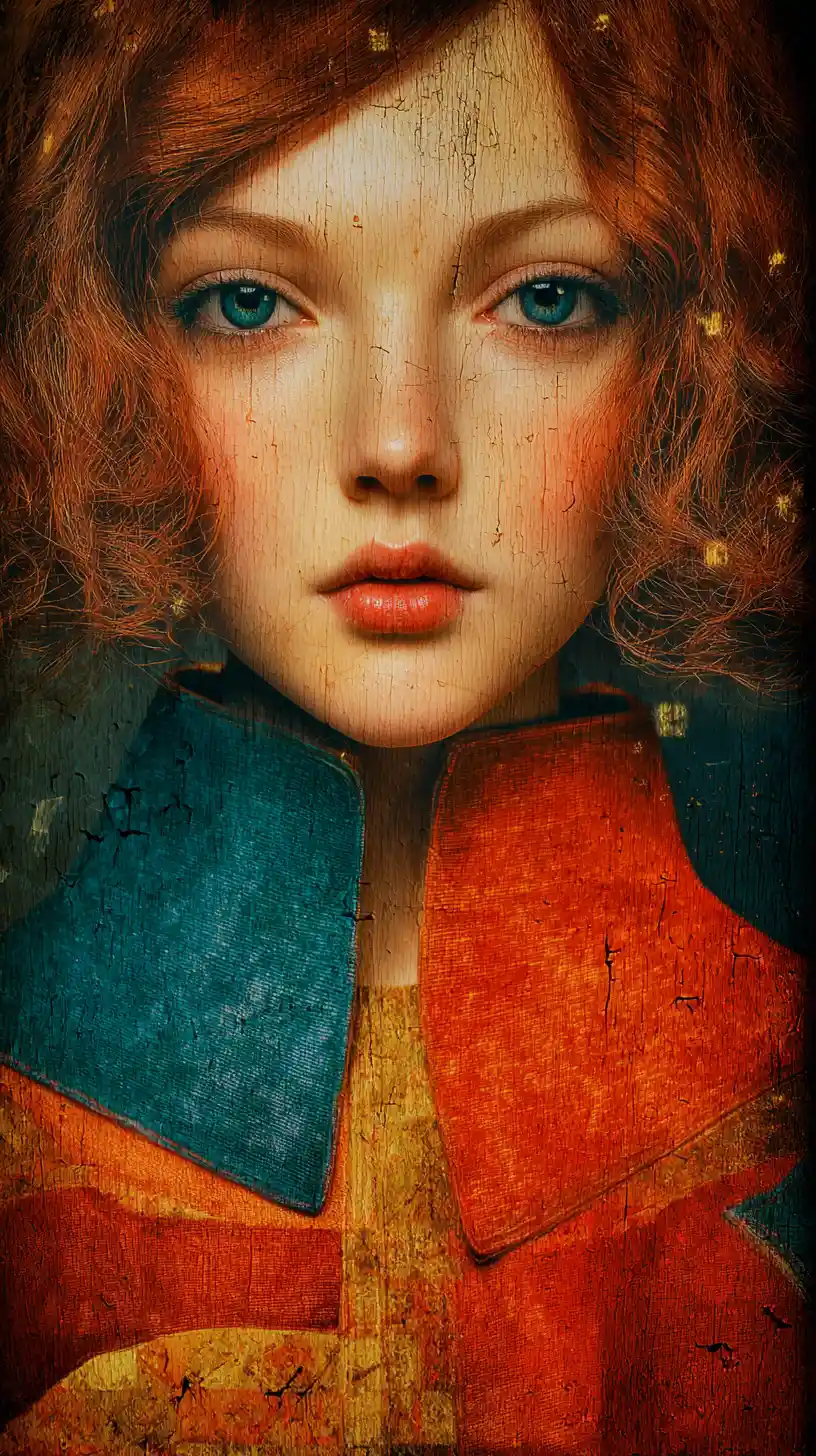 Surreal girl portrait in Life Is Strange inspired art style