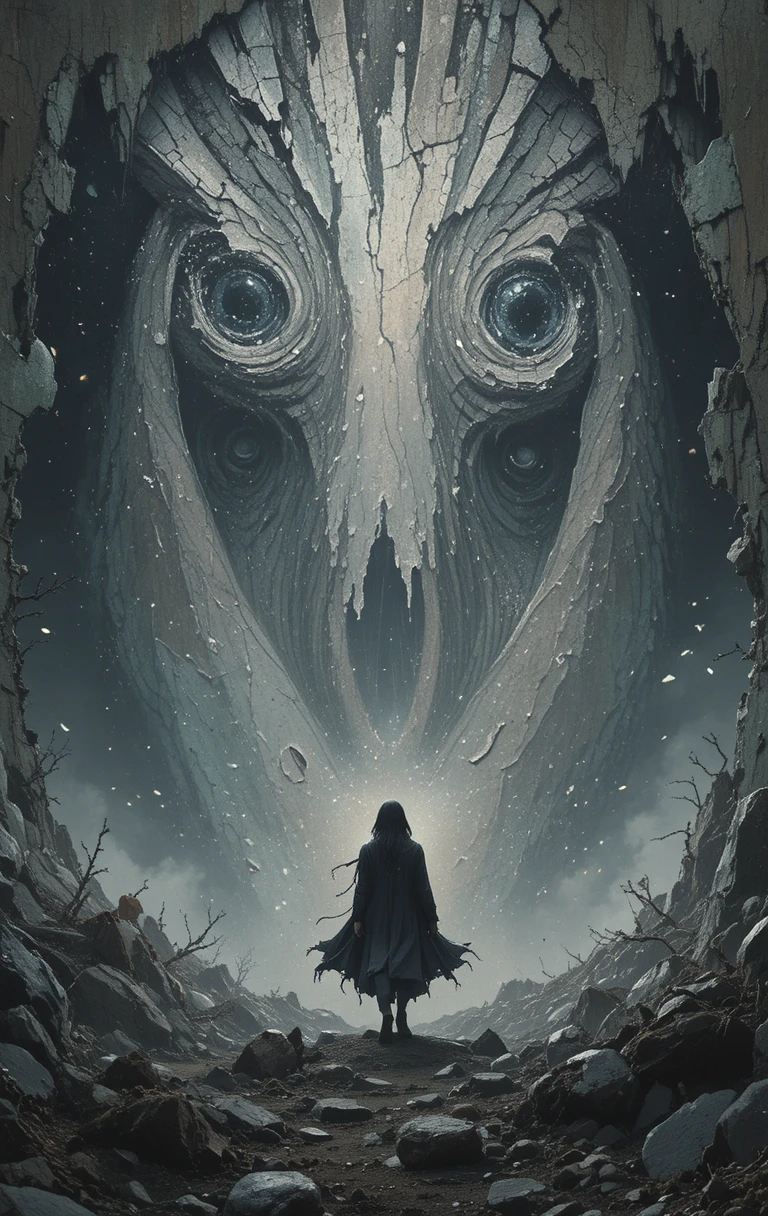 Broken spirit confronting a painful and unfair fate