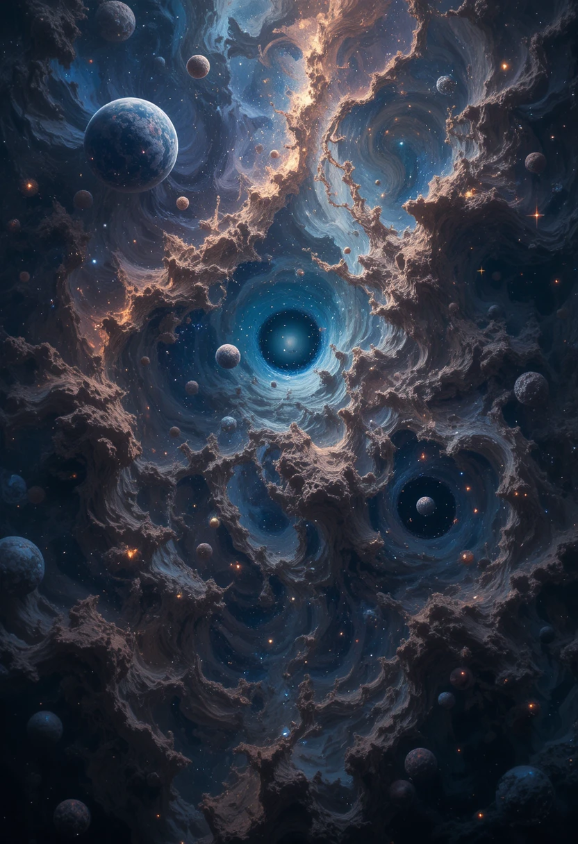 Dynamic galaxy view highlighting planet Earth in deep space