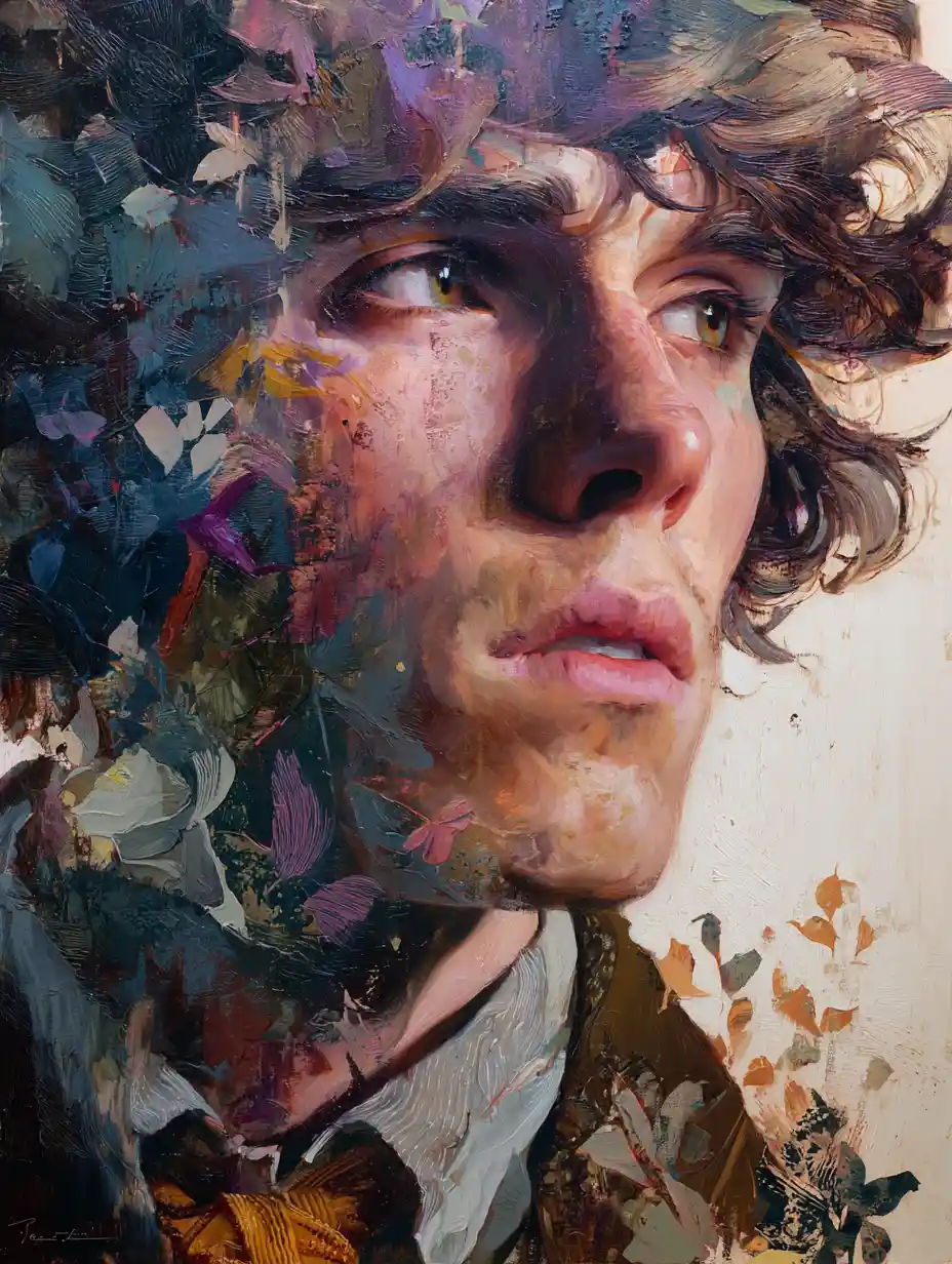 Dreamlike portrait blending reality and the subconscious